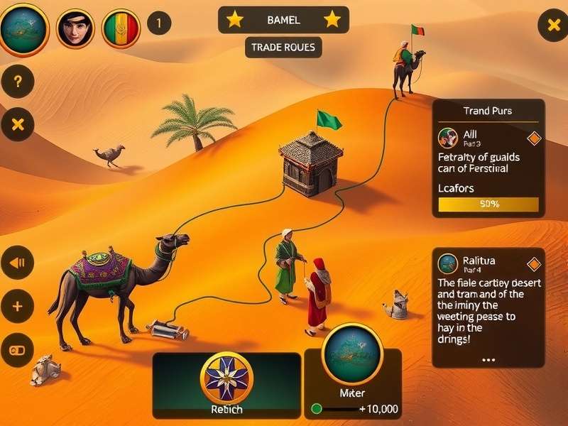 Camel Caravan Master community event showing festival celebration